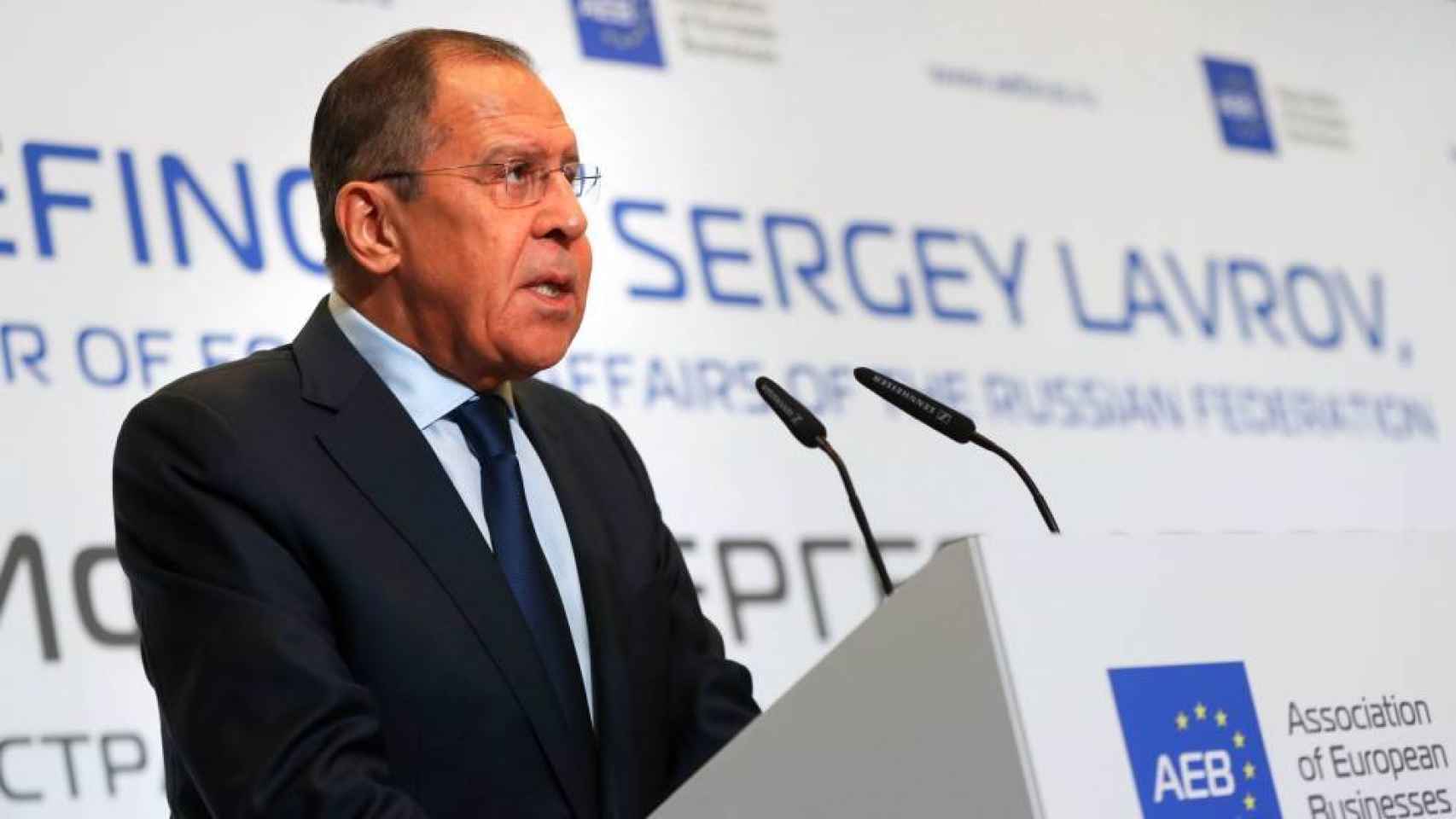 El ministro de Exteriores de Rusia, Serguéi Lavrov, en una imagen de archivo.