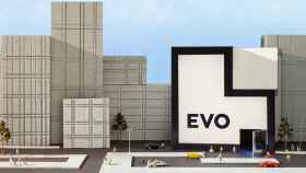 El logo de Evo Banco en una imagen de archivo.