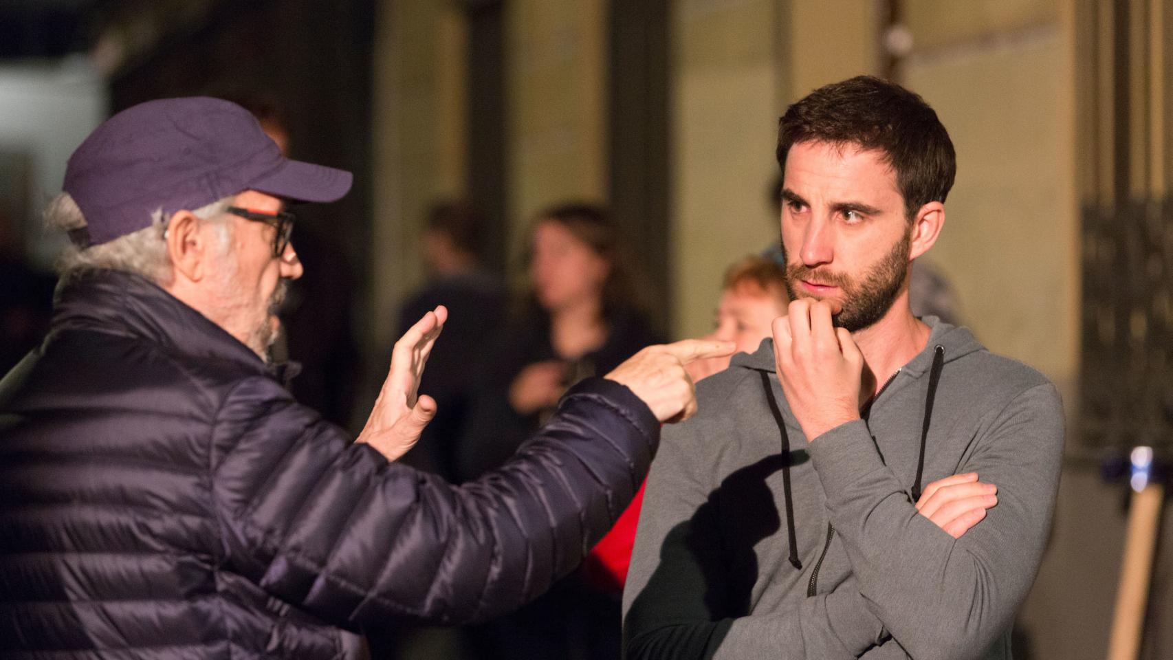 Dani Rovira junto a Emilio Martínez-Lázaro.