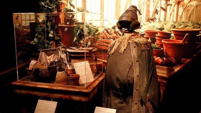 El traje de Pomona Sprout, la profesora de herbología