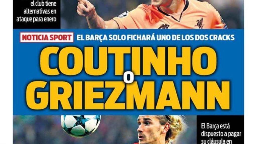 Portada Sport (16/11/17)