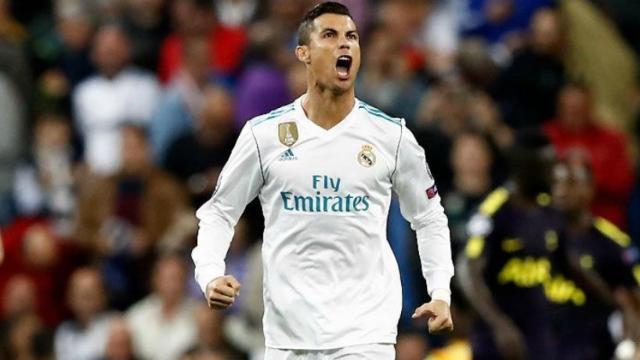 Cristiano celebra el empate ante el Tottenham