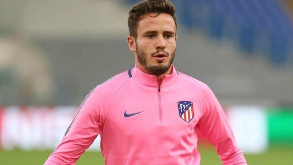 Saúl entrena con el Atlético. Foto Twitter (@saulniguez)