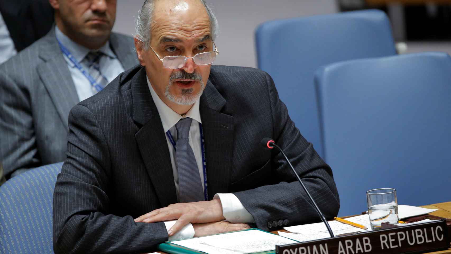 El embajador sirio ante la ONU, Bashar Jaafari.