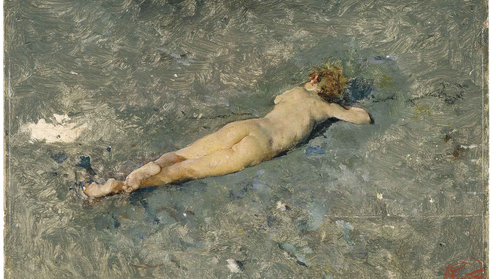 Desnudo en la playa de Portici.