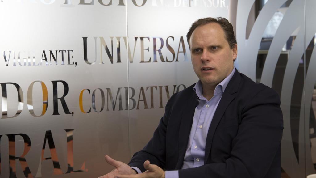 Daniel Lacalle en un momento de la entrevista.