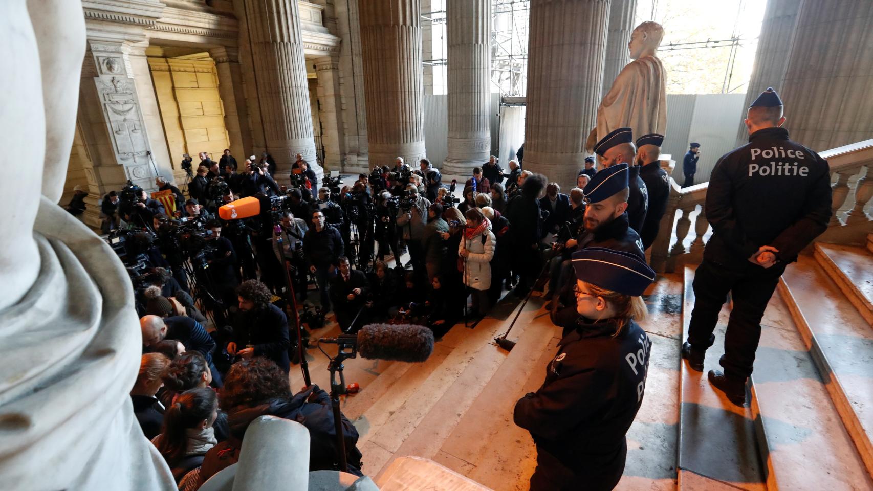 Puigdemont no se ha dejado ver en el Palacio de Justicia de Bruselas