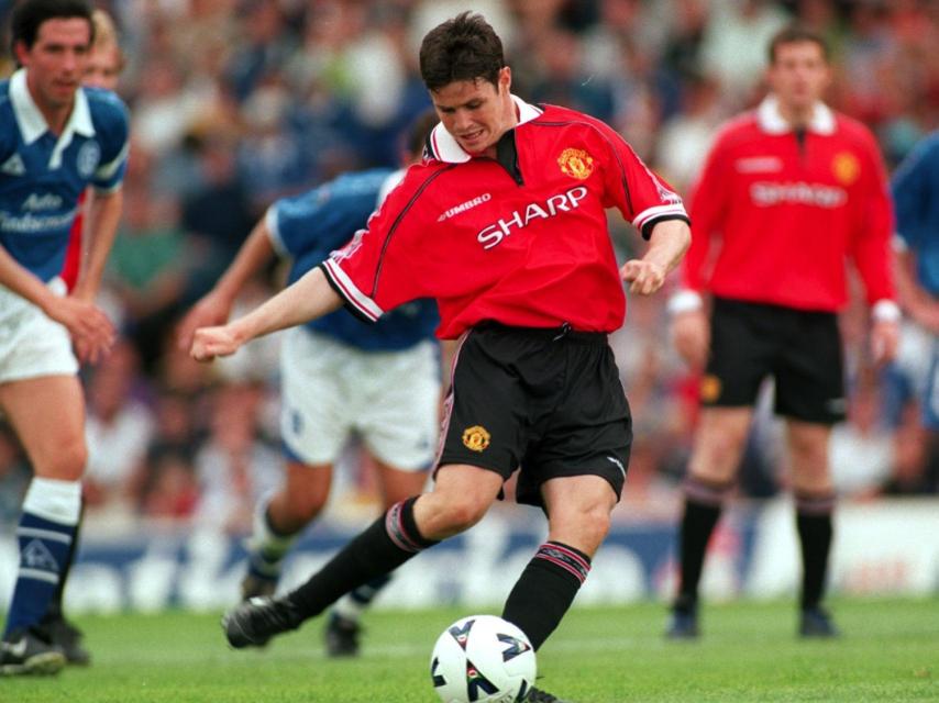 Mulryne en un partido con el Manchester United.