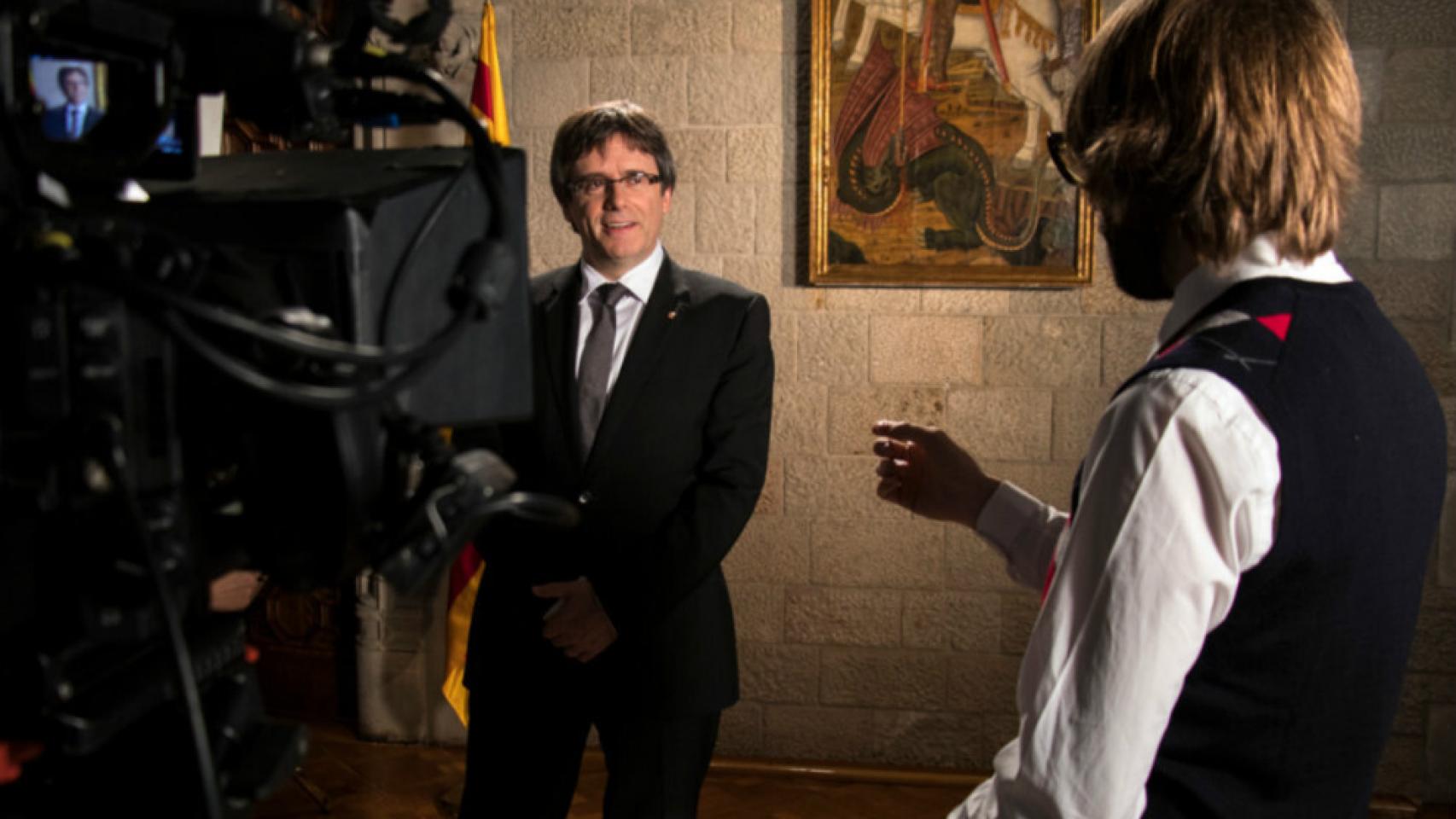Puigdemont, de gira por las teles europeas, se niega a dar entrevistas a las españolas nacionales