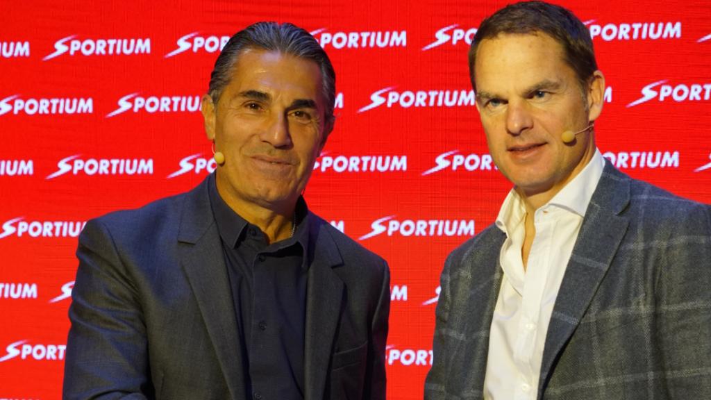 Sergio Scariolo y Frank de Boer probaron el nuevo Fantasy Sportium este jueves.