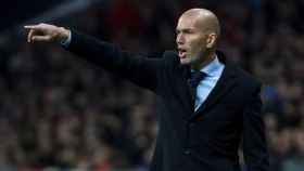 Zidane, en el Wanda Metropolitano.