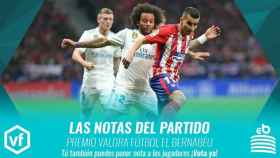 Las notas del Atlético - Real Madrid