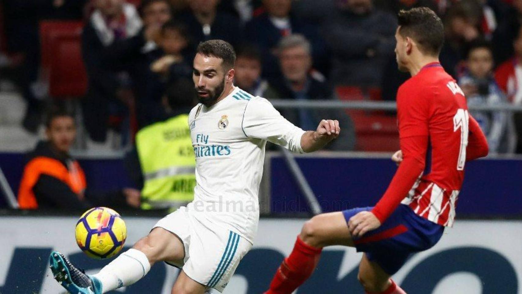 Carvajal, en el Wanda Metropolitano