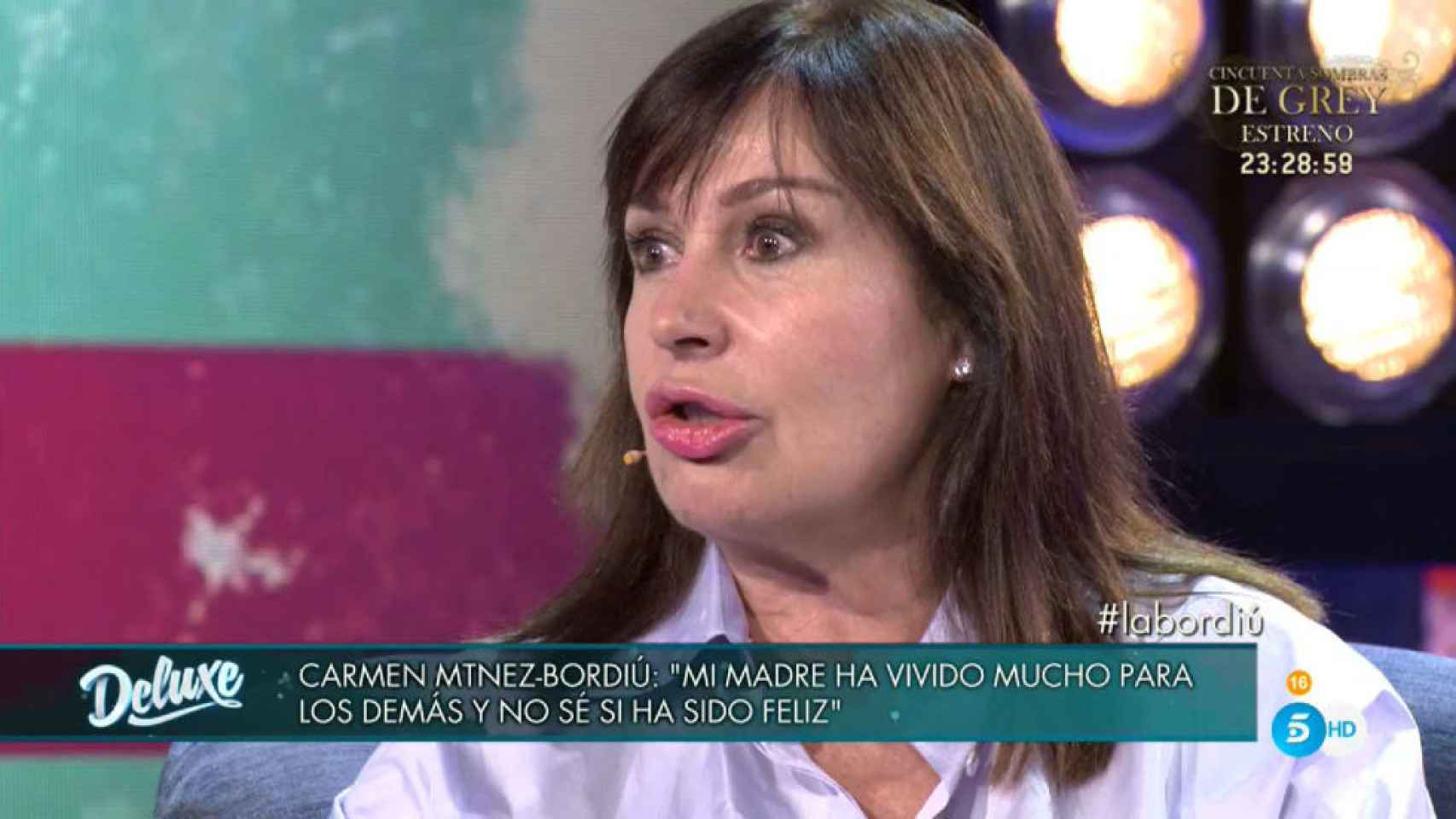 Carmen Martínez-Bordiú en 'Sábado Deluxe'.