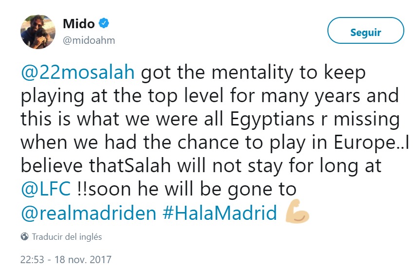 En Egipto ven a Salah preparado para fichar por el Madrid