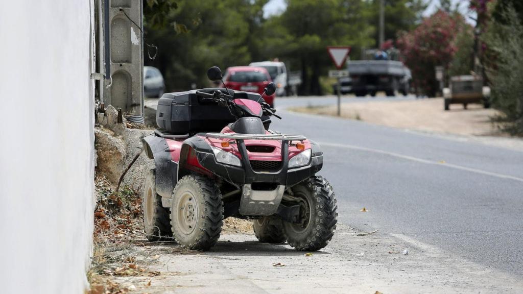 Este es el quad con el que sufrió el accidente.