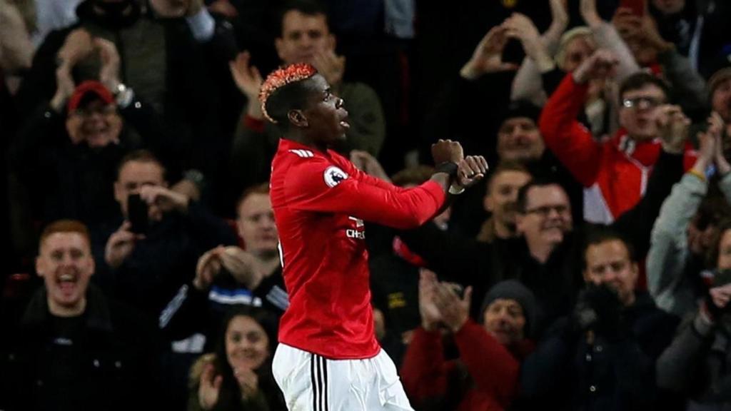 Pogba celebra su gol.