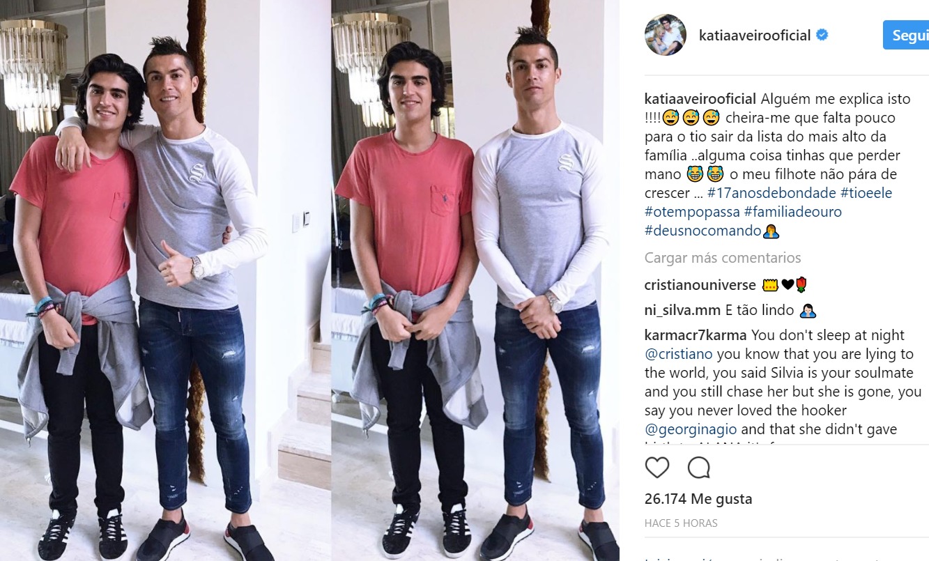 El vacile de Katia Aveiro a Cristiano en Instagram: En algo tenías que perder