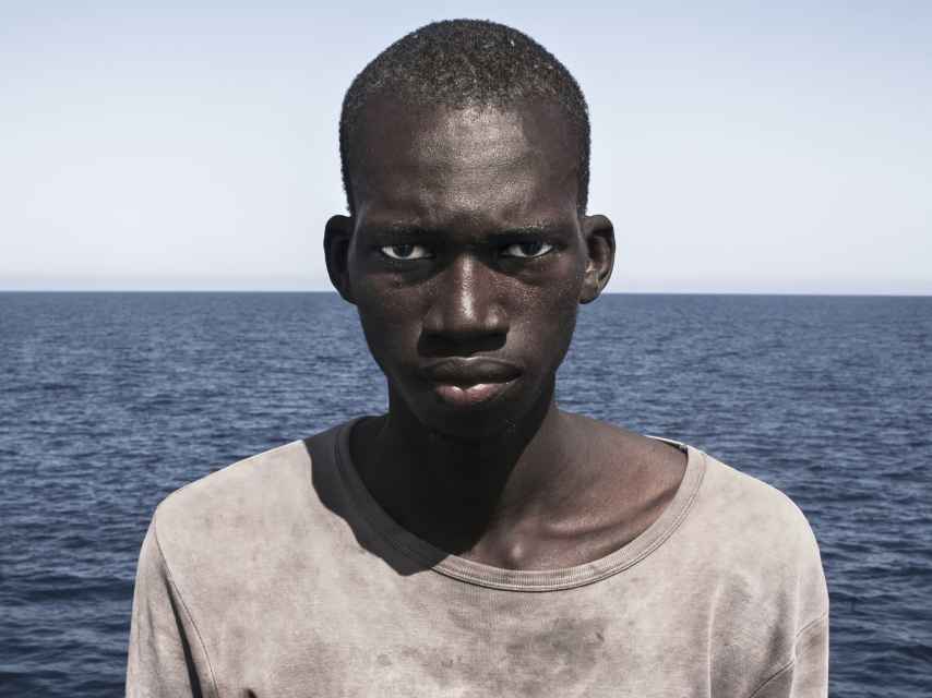 Amadou, 16 años es de Mali y le retrató César Dezfuli.