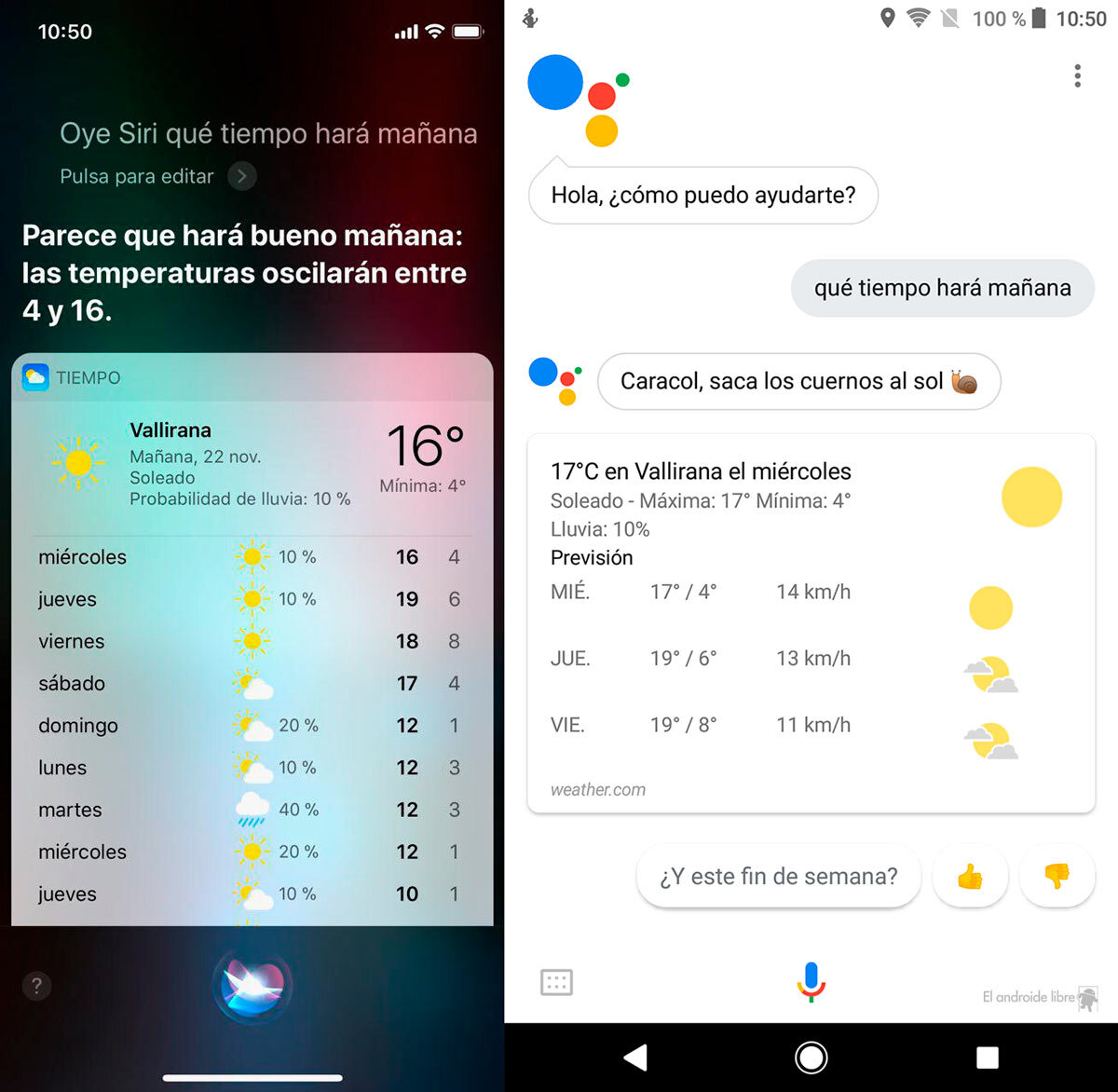 Qué es mejor siri o online google