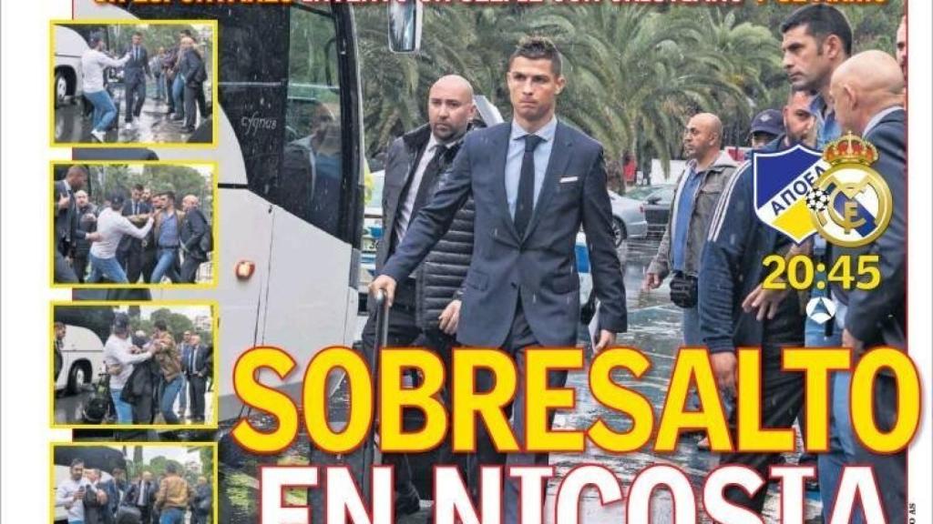 Portada del diario AS