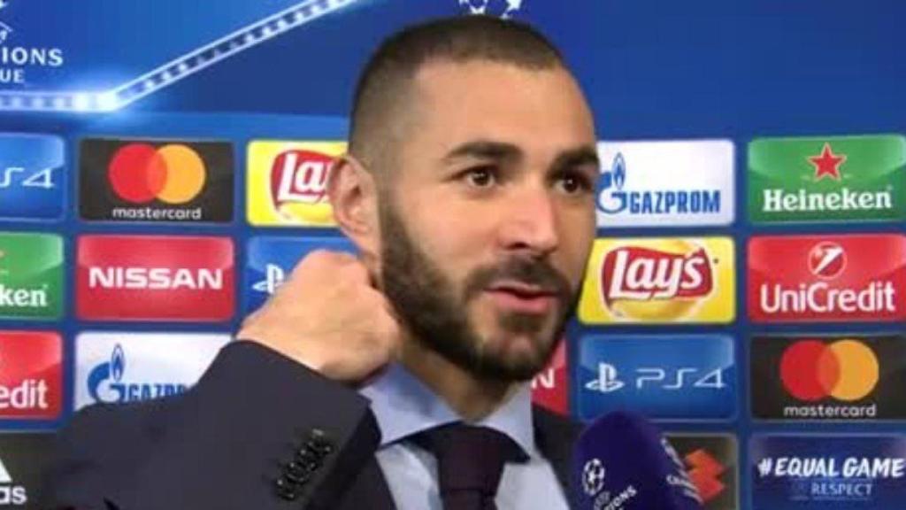 Benzema, en zona mixta