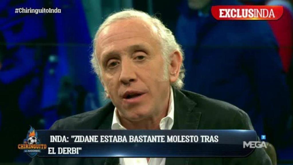 Eduardo Inda habla de las repercusiones del derbi en el vestuario madridista. Foto: Twitter (@elchiringuitotv)