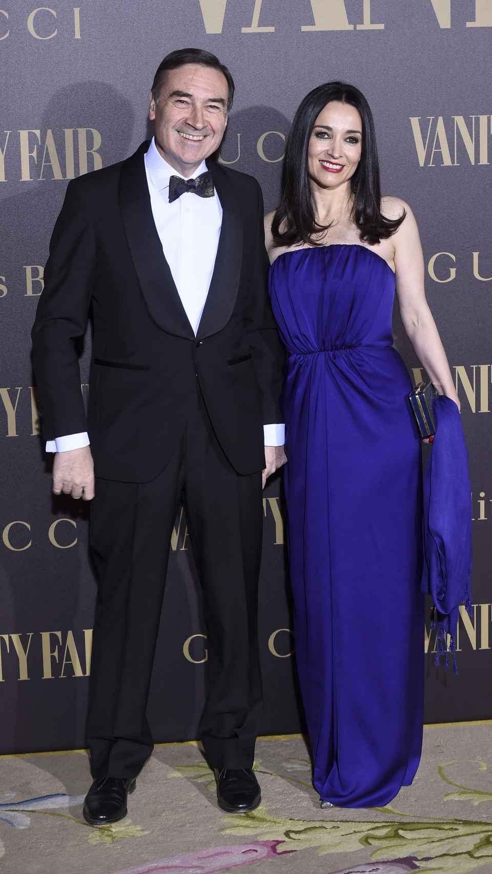 Pedro J. Ramírez y Cruz Sánchez de Lara, el martes por la noche, en la entrega del premio Personalidad del Año de 'Vanity Fair'.