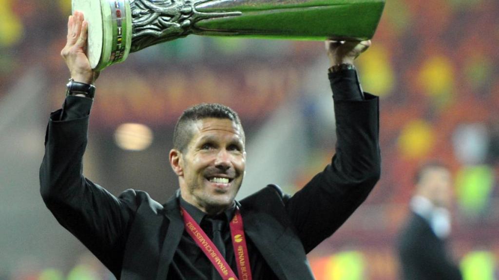 Simeone con la Europa League.