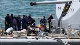 Imagen de los equipos de búsqueda argentinos del submarino ARA San Juan.
