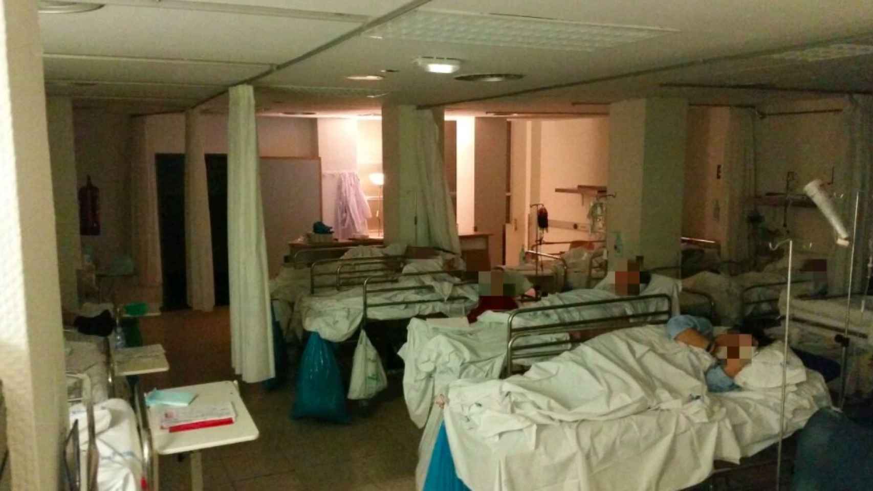 Saturación de pacientes en las Urgencias de La Paz