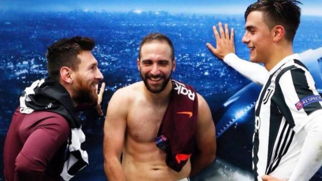 Messi, Higuaín y Dybala.