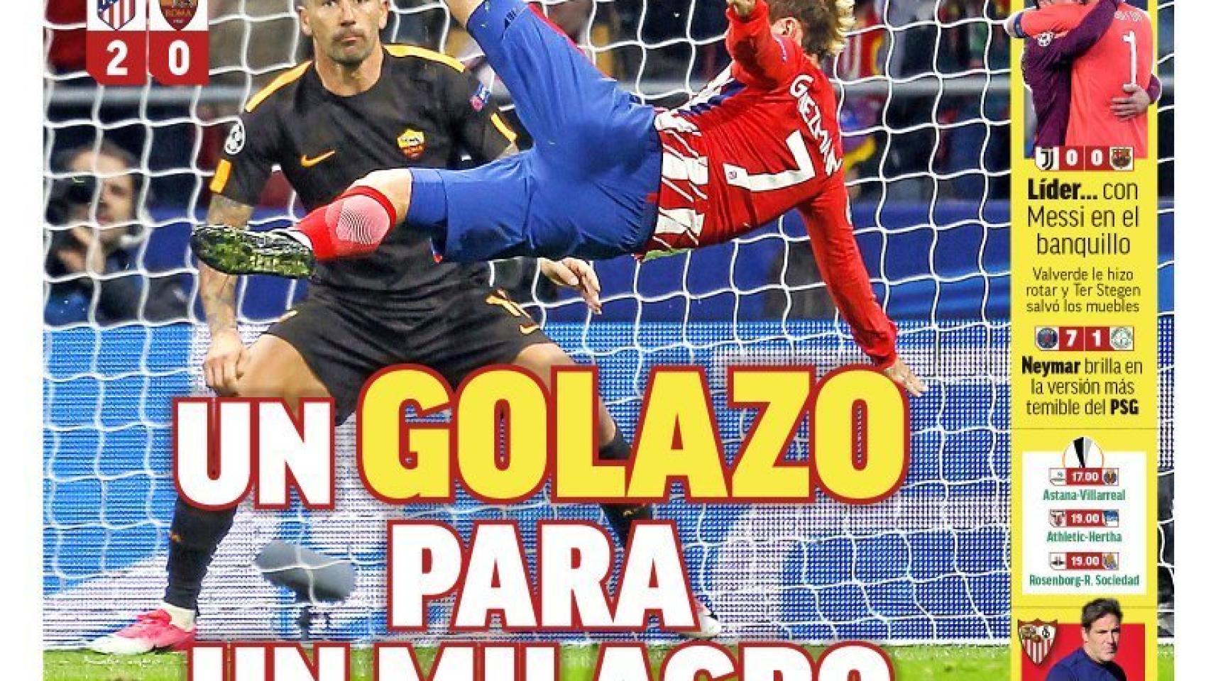 Portada MARCA (23/11/17)