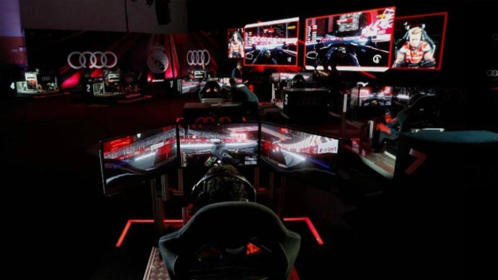 Competición de eSports organizada por Audi para los jugadores del Real Madrid