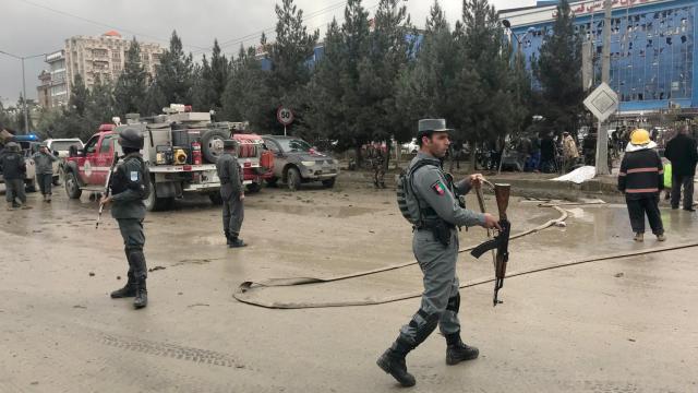 Fuerzas afganas en Kabul.