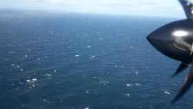 Operación de un avión en la búsqueda del submarino ARA San Juan