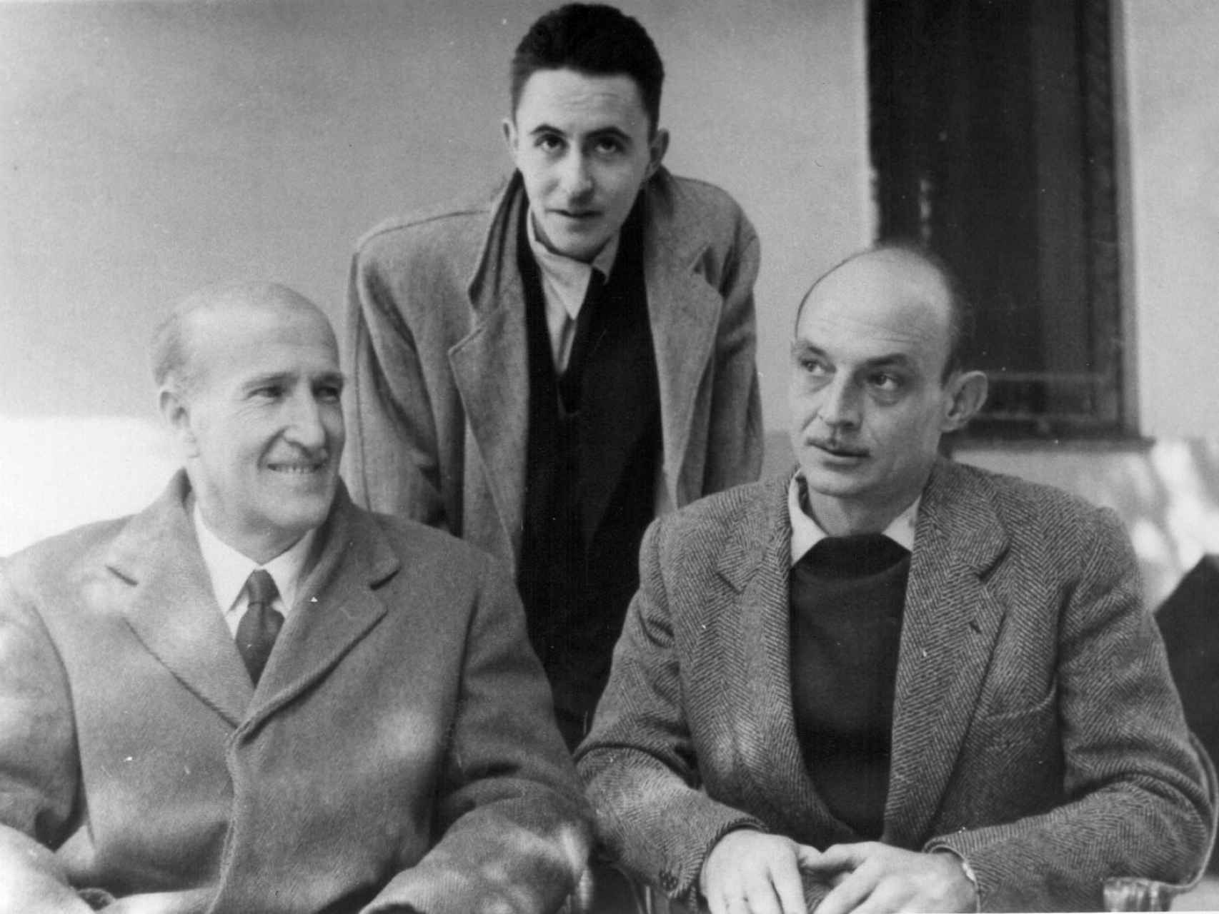 Vicente Aleixandre, Claudio Rodríguez y José Hierro.