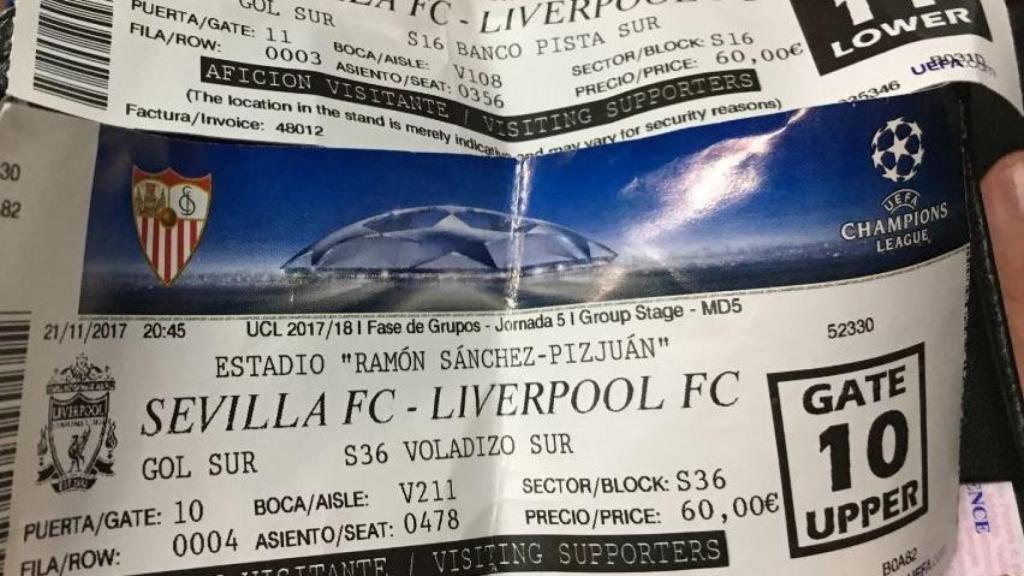 Entradas del Sevilla - Liverpool