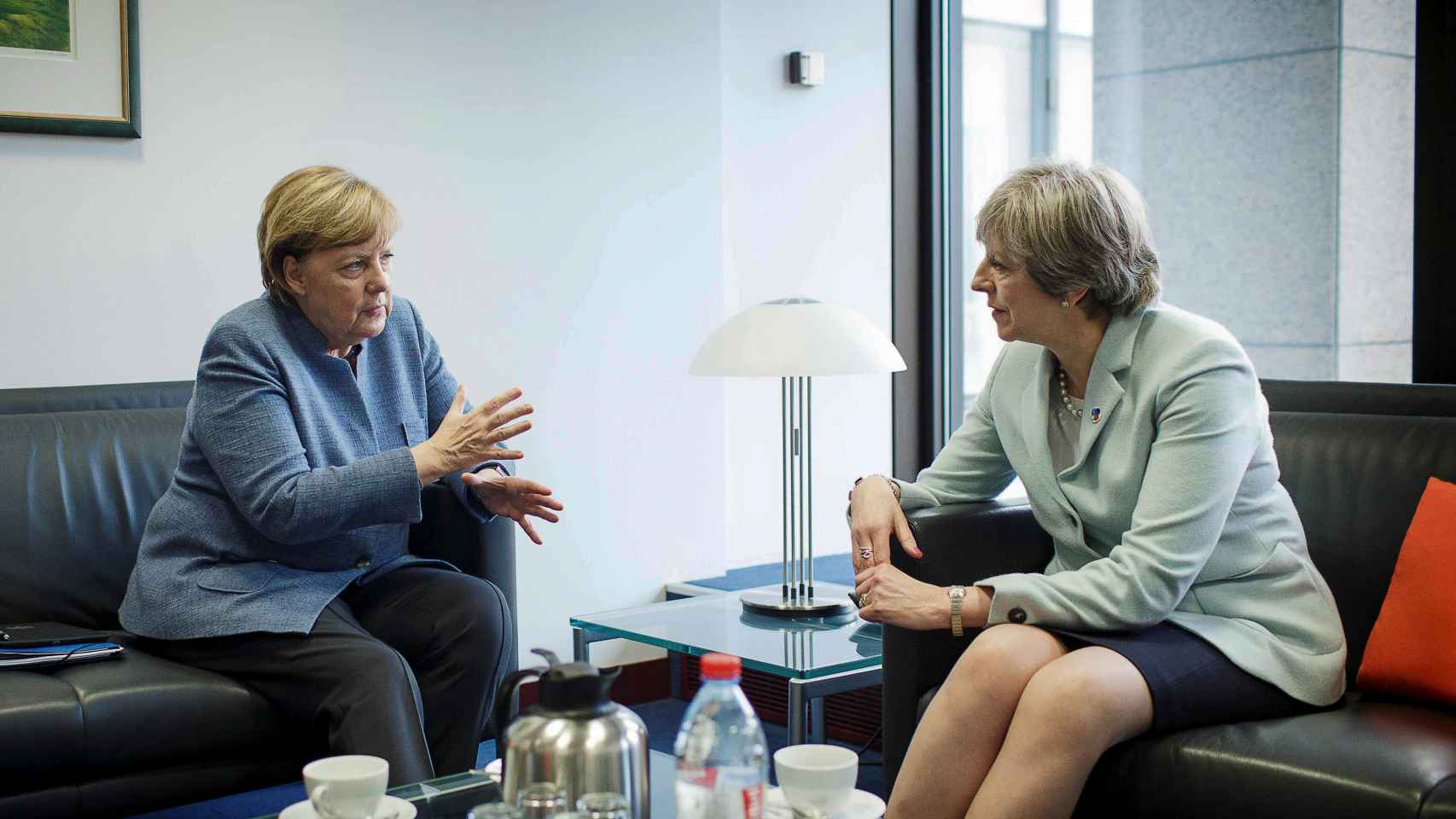 May ha mantenido este viernes una reunión bilateral con Merkel