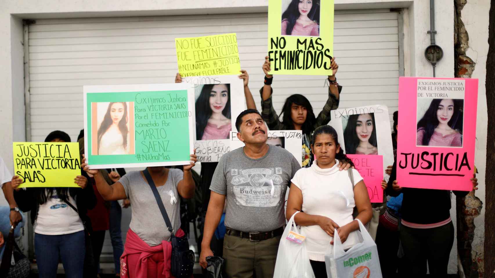 Manifestación por las víctimas de la violencia de género  en México