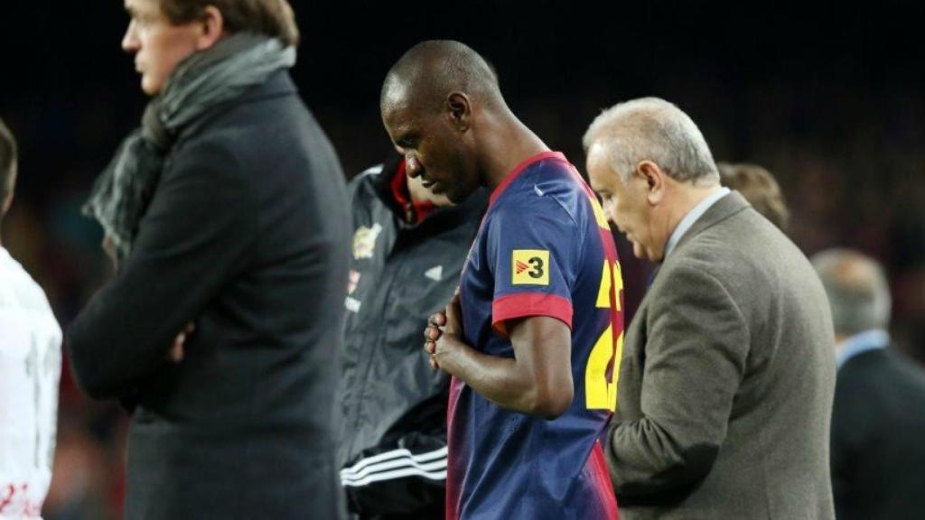 Abidal, con el Barça. Foto fcbarcelona.com