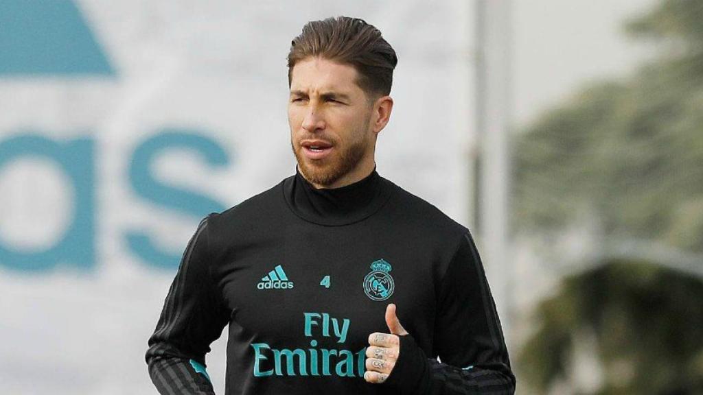 Ramos se entrena en Valdebebas