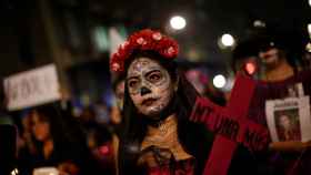 Activista contra los feminicidios en Ciudad de México