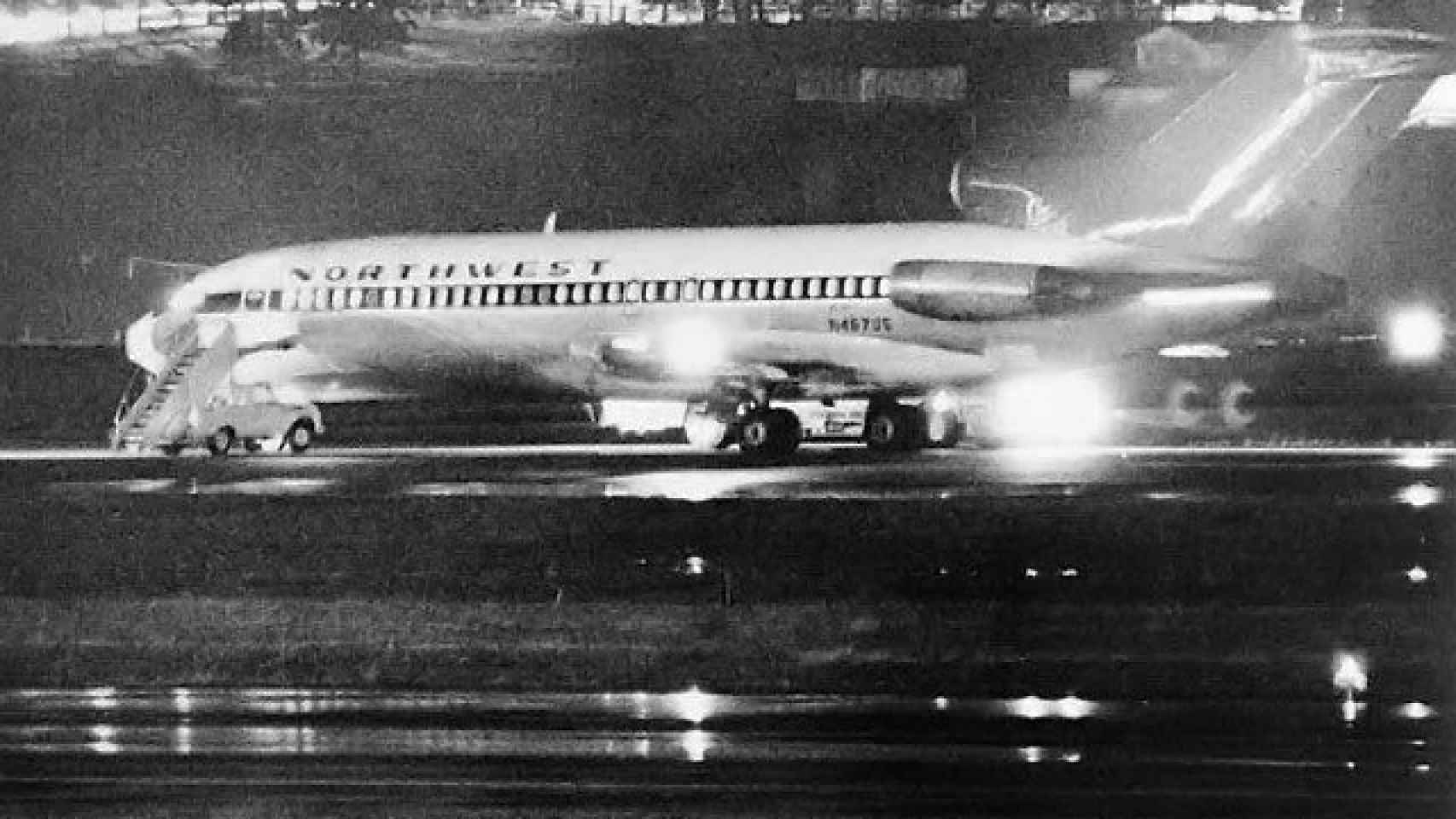 El avión secuestrado por DB Cooper.