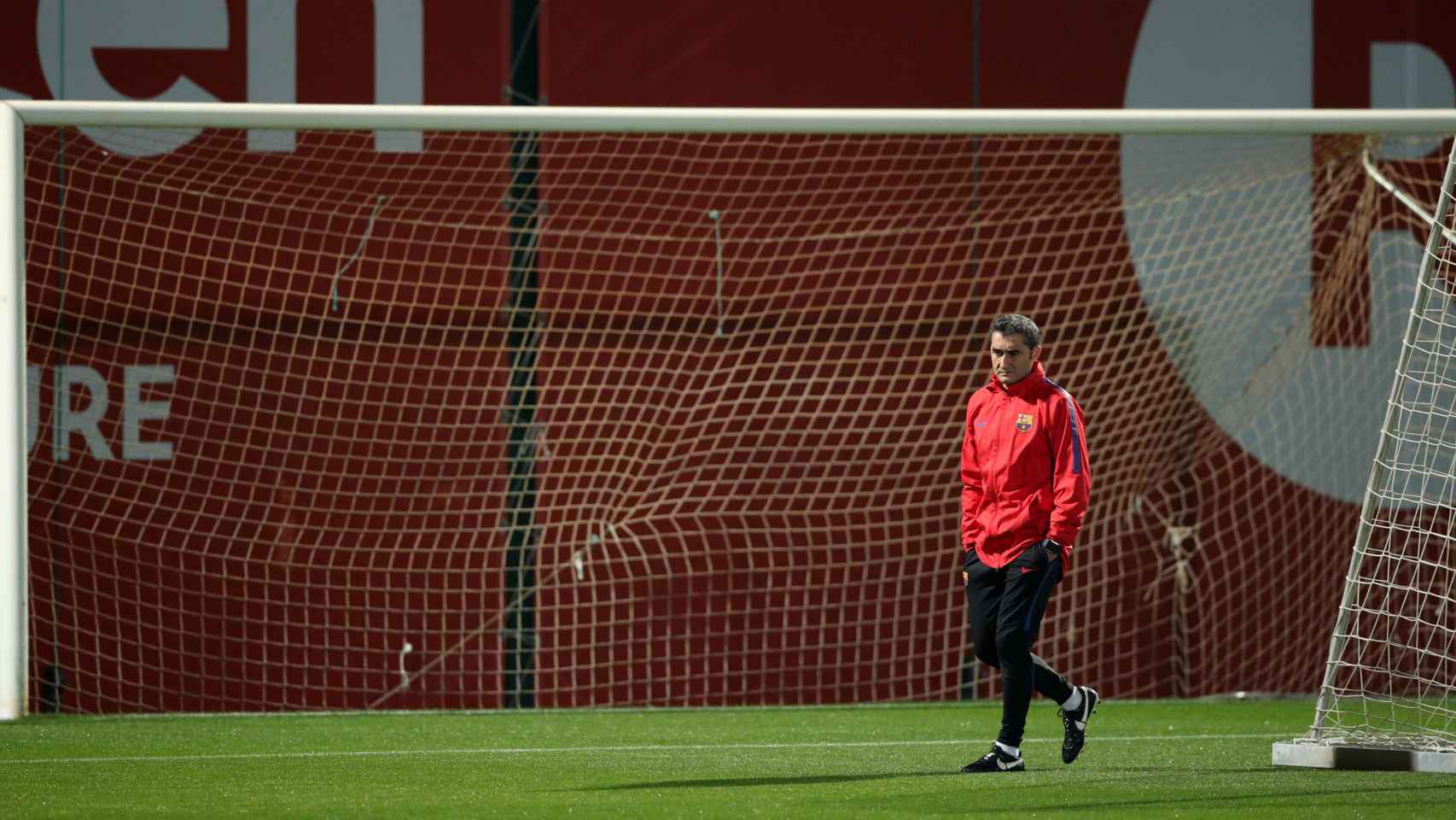 Valverde, durante un entrenamiento.