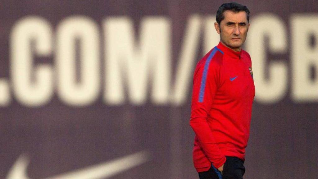 Valverde, durante un entrenamiento.