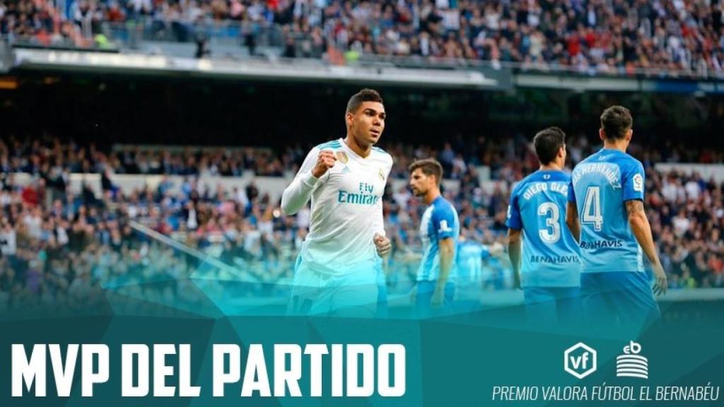 Casemiro, MVP del Real Madrid - Málaga Foto: Manu Laya / El Bernabéu