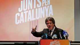 Puigdemont, en la presentación de la candidatura de JxCat.