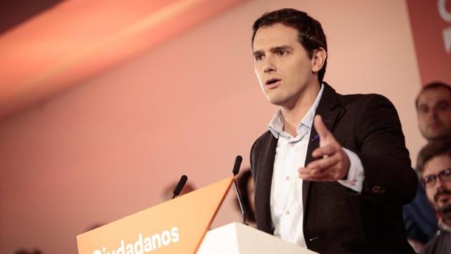 Albert Rivera durante Consejo General de Ciudadanos celebrado en Madrid este sábado.