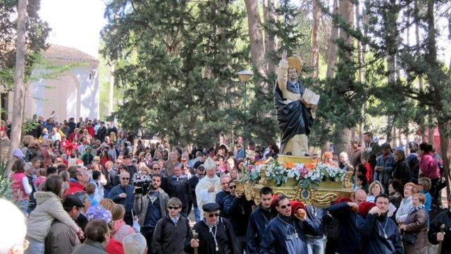 Una procesión en Llíria a San Vicente.